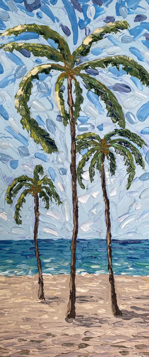 Palm trees (R) by Guzaliya Xavier