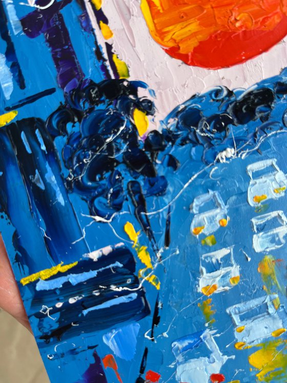 NYC Moon Painting