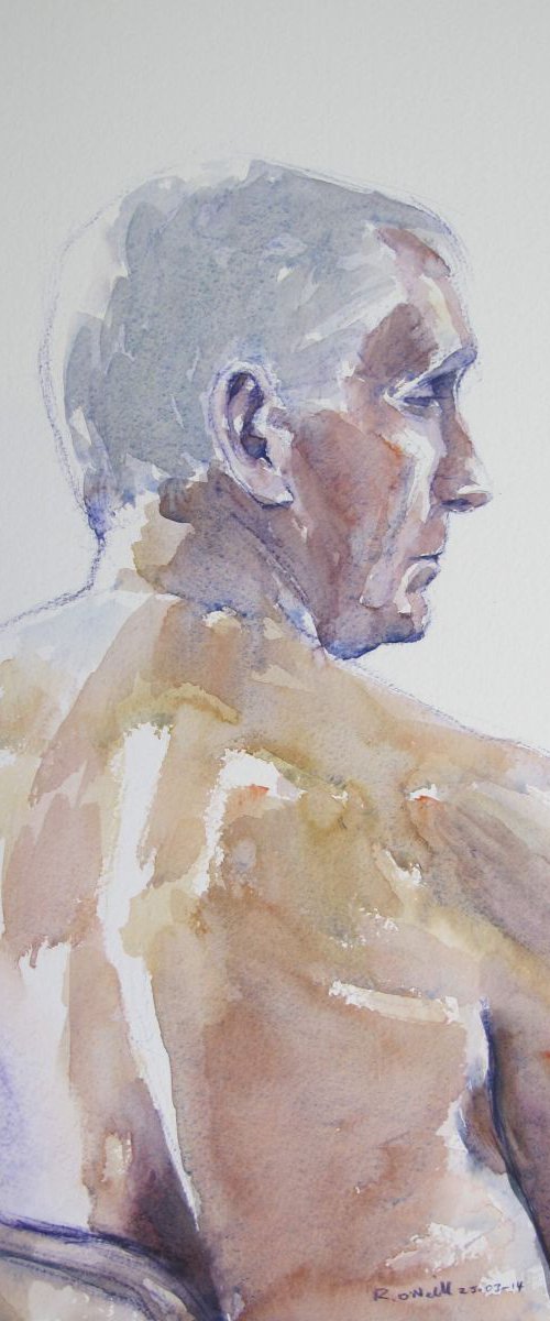 seated male nude by Rory O’Neill