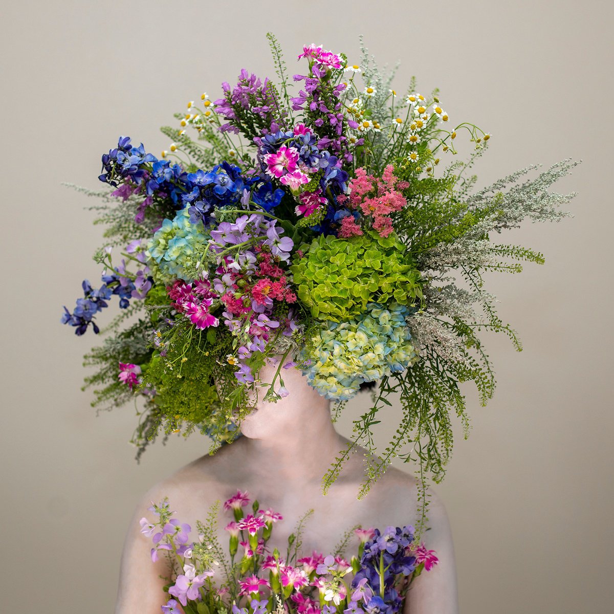 Surrealistic Portrait Photograph By Ziesook You, 20 X 20", Scent Of Texas 09212022, Original Artwork