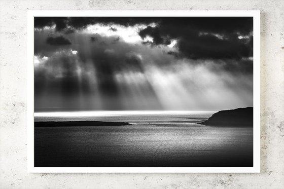 A Silver Song - Black and White Seascape 60 x 40 inches Canvas