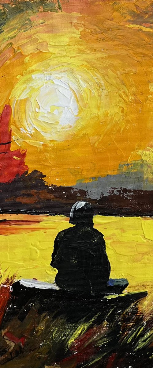 Meditation at Sunset by Vahe Bagumyan