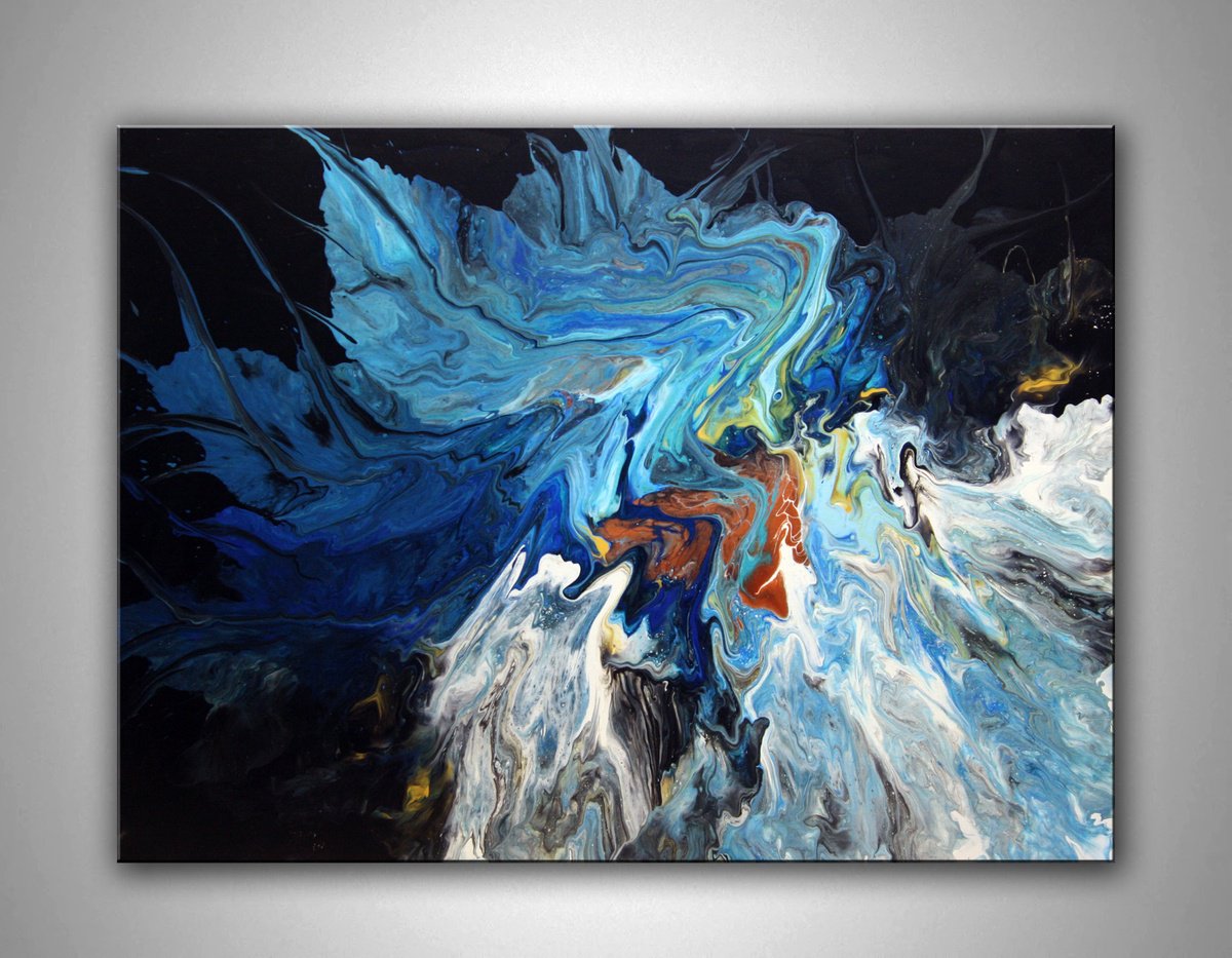 Lily - Large Abstract Painting by Nataliya Stupak