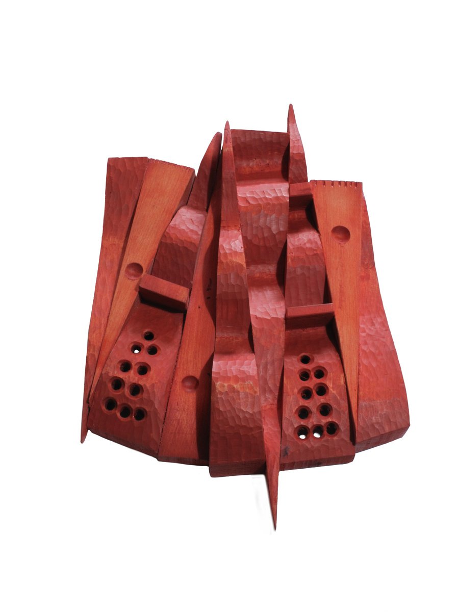 Abstract Animal Relief By Nikola Tsvetanov, 10 X 15", "Ladybird", Original Artwork