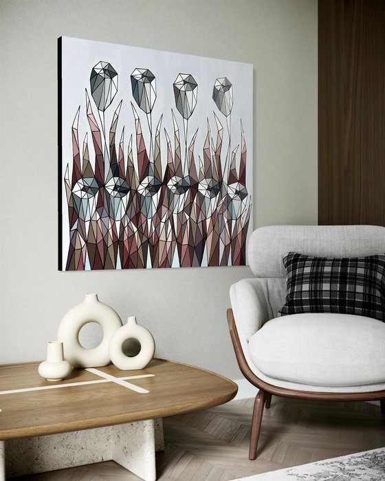 CRYSTAL BLUE FLOWERS