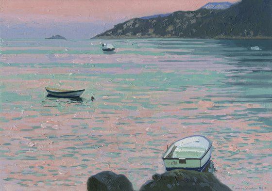 Pink sea