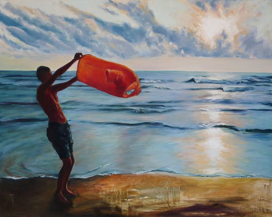 A boy and the sea