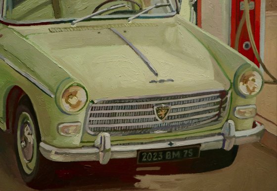 "Peugeot 404 chez Esso "