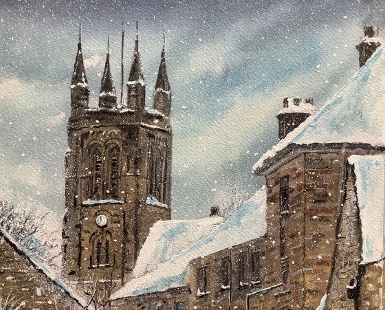 Winter scene, Helmsley Yorkshire