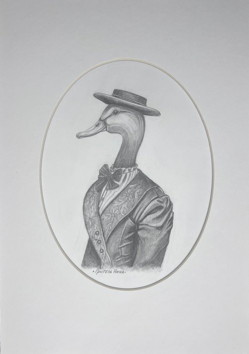 ""Rosa Kurbanovna Duck" 21x29,7cm. by Nina Grigel