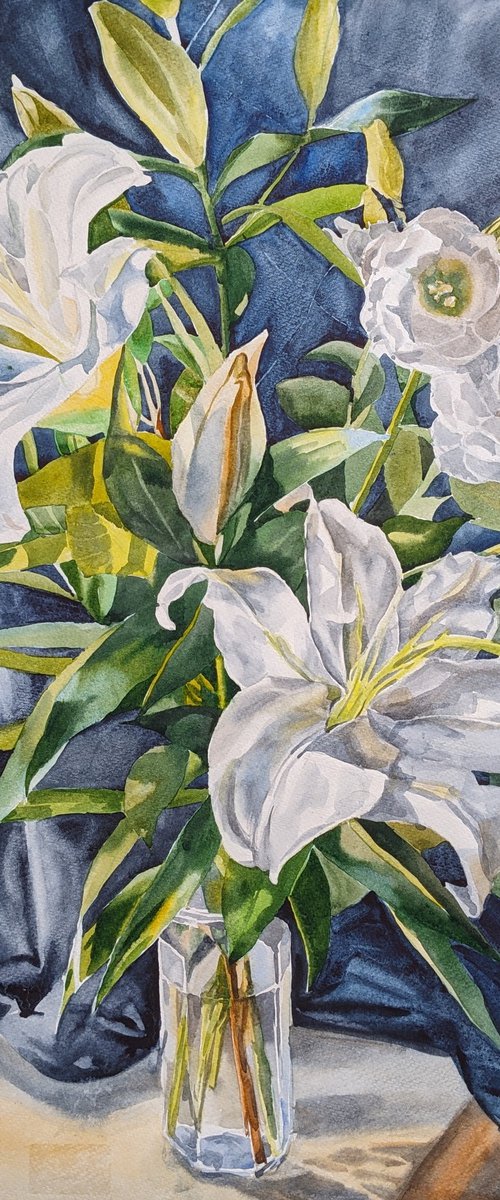 WHITE LILIES #7 by Yurii Pashkov