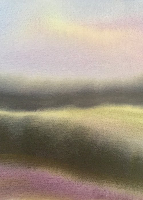 Lavender blue and vanilla sky by Samantha Adams