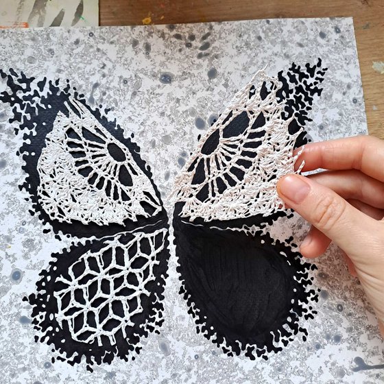 Set of 4 «LacyButterflies»