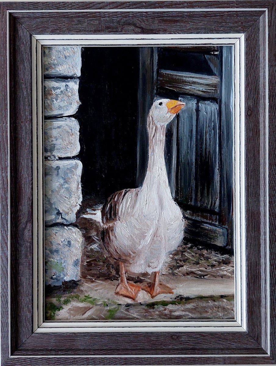 Courtyard Goose by Ira Whittaker