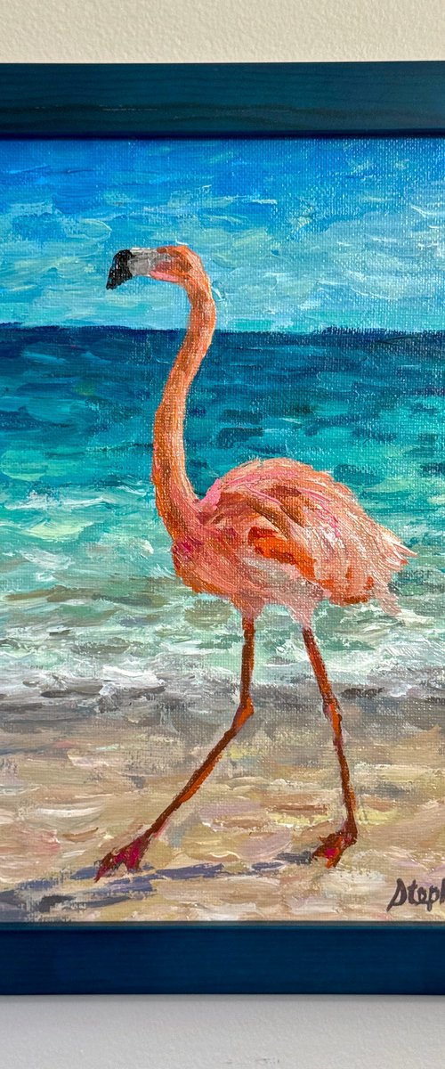 Blue Flamingo by Steph Moraca