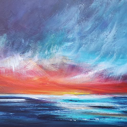 Only You - seascape, emotional, panoramic by Mel Graham