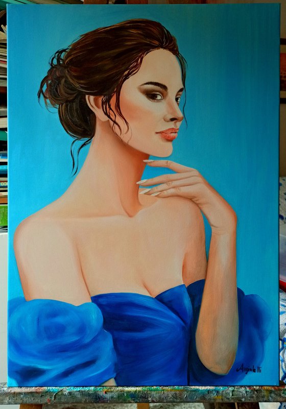 Portrait in blue