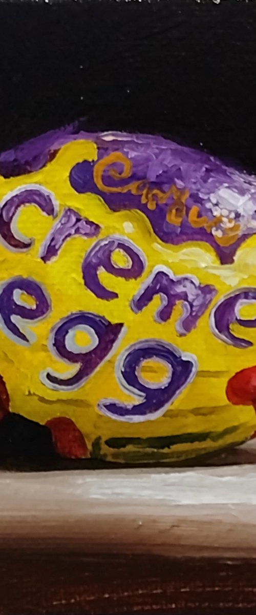 Cadbury Creme egg still life by Jane Palmer Art