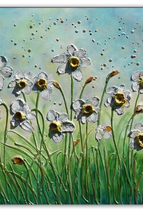 White Daffodils by Amanda Dagg