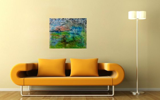 Towards balance (n.361) - 90,00 x 75,00 x 2,50 cm - ready to hang - acrylic painting on stretched canvas