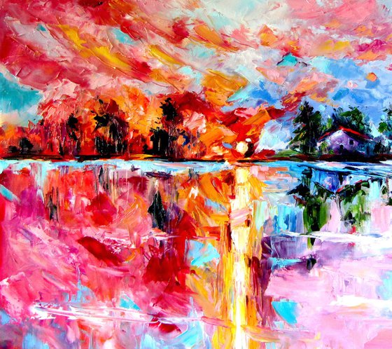 Landscape after rain