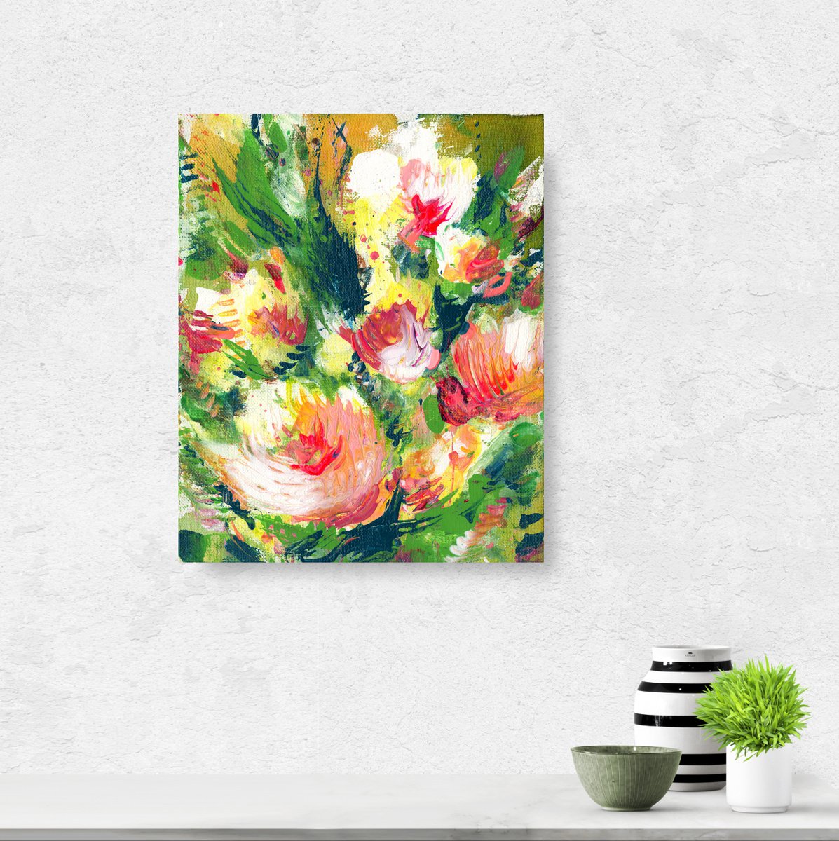 Floral Delight 12 - Floral Painting by Kathy Morton Stanion by Kathy Morton Stanion