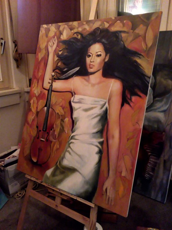 Vanessa Mae - 80 x 100cm