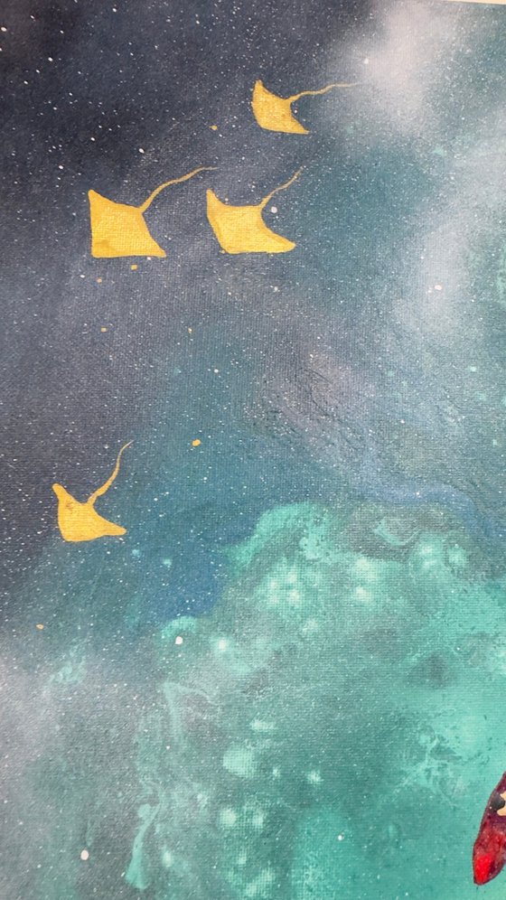 Whitsundays Teal 1 90x60