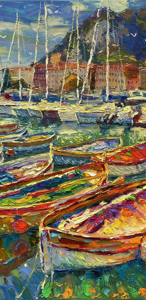 "Pier with Boats" by Evgeny Chernyakovsky