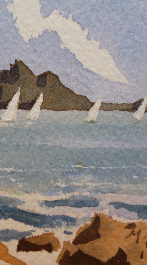 Sailing at Ireland's Eye by Maire Flanagan