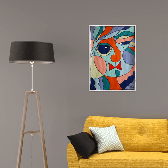 COLOR, SHAPE, EMOTION 03... / ORIGINAL ACRYLIC PAINTING