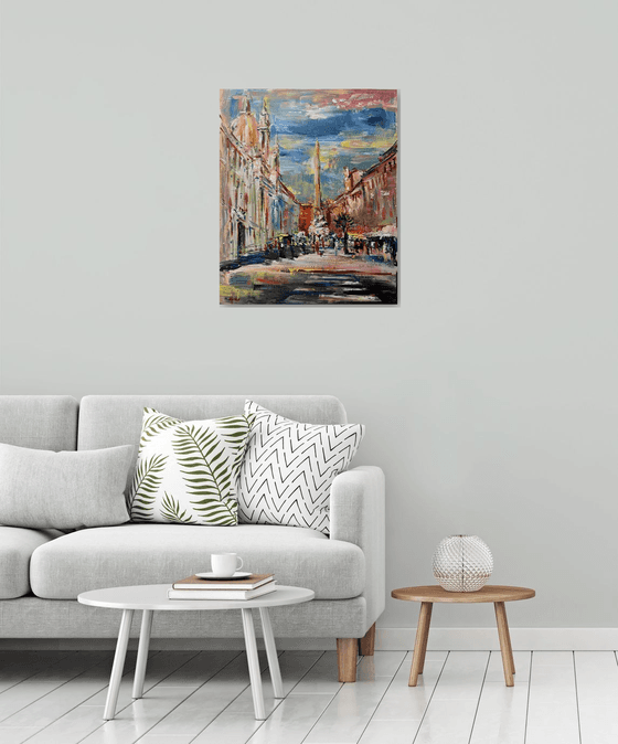 Piazza Navona ( Rome )  2022 Painting