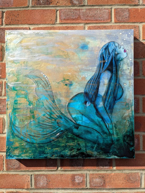 Longing for - Mermaid Painting