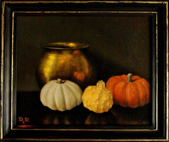 Still life with pumpkins