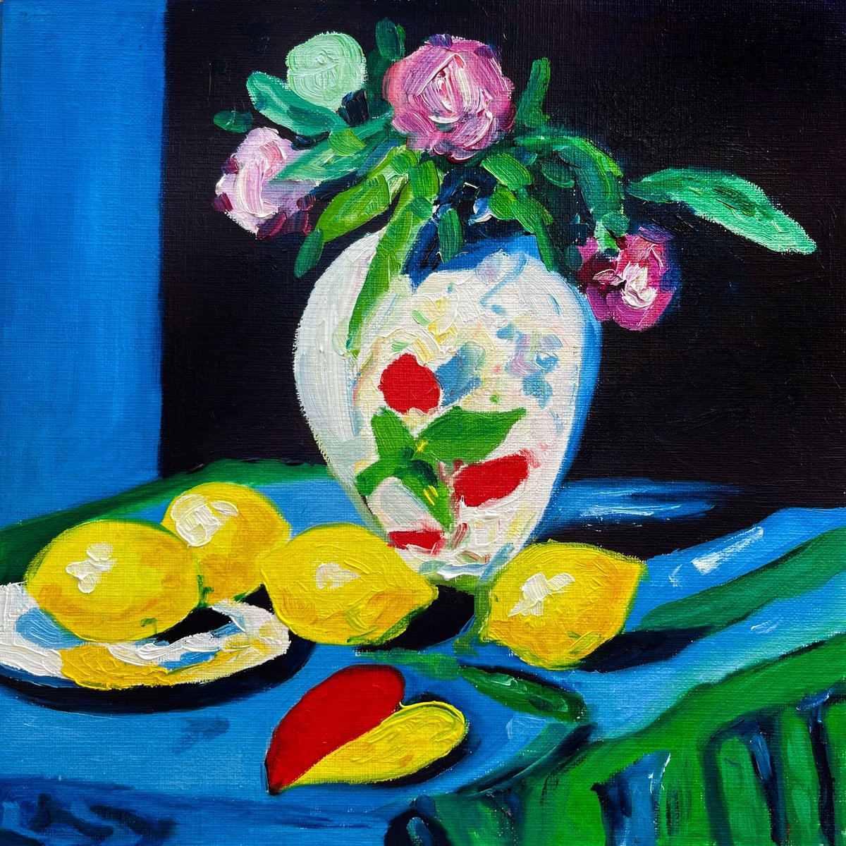 Still Life with Lemons 3 by Maiia Axton