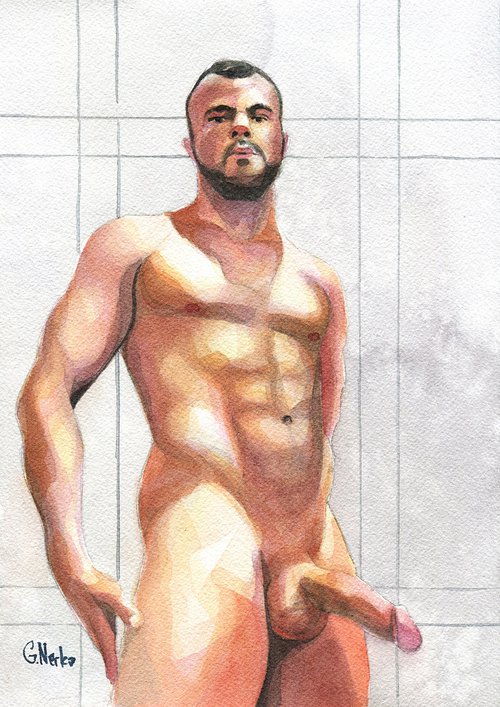 Male nude by Goodvin Nerko