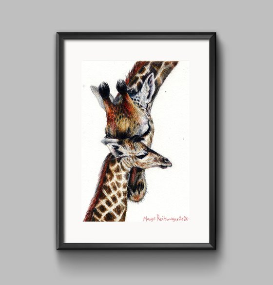 Mother's Love/Giraffe family #2