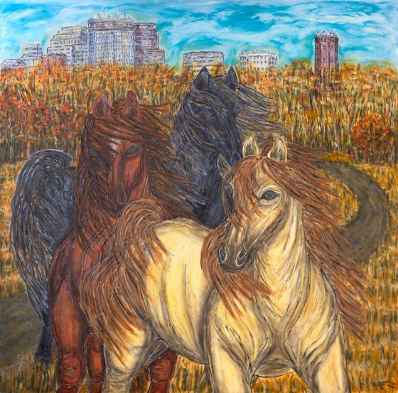 Imagine Wild Horses In Minneapolis