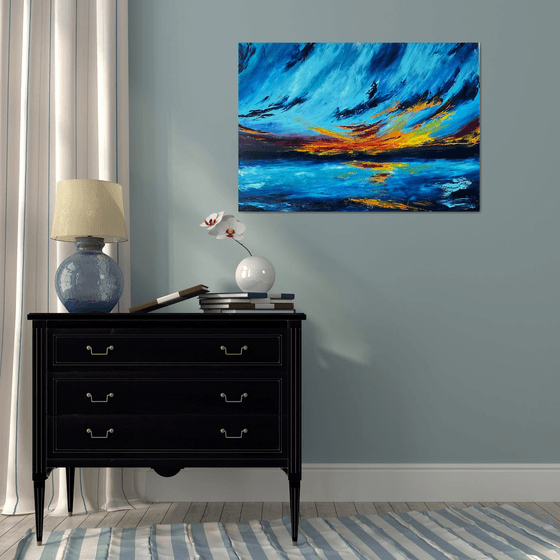 Turquoise sunset