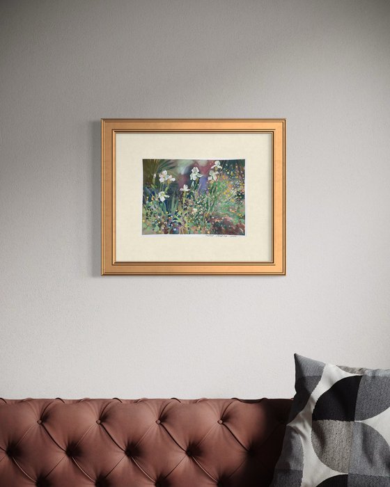 Irises in the garden