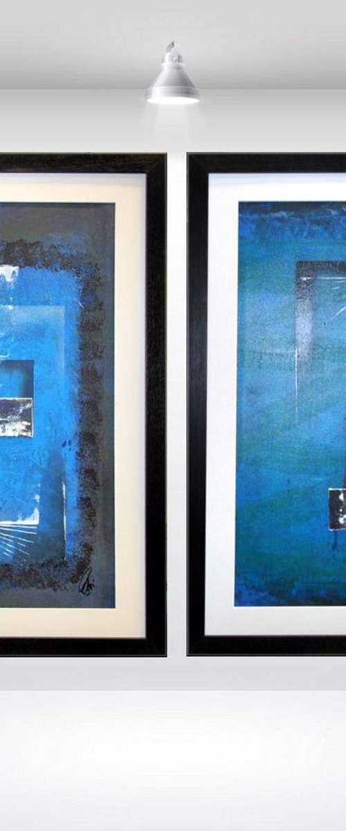 Blue Composition by Edelgard Schroer