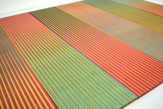 Seven Panel Stripe Colour Study