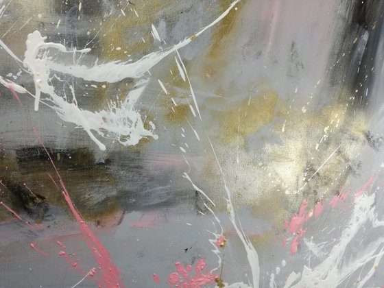 large abstract painting size- 150x80 cm (59,3"x31,50x1,6") title b301