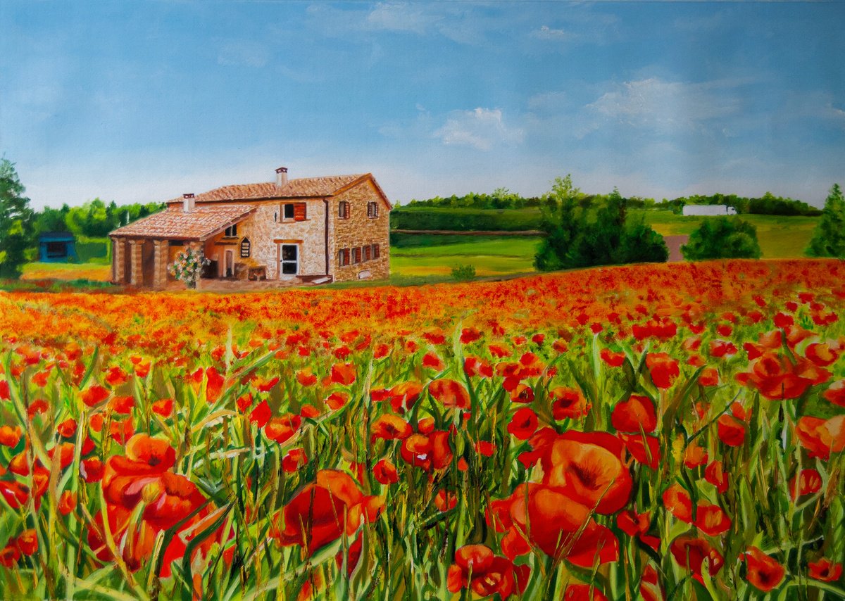 Landscape By Simona Tsvetkova, 28 X 20, Artwork For Sale On Artfinder