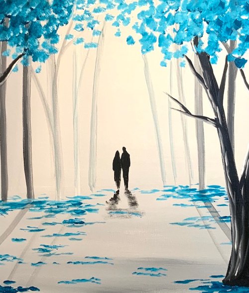 Blue Tree Walk by Aisha Haider