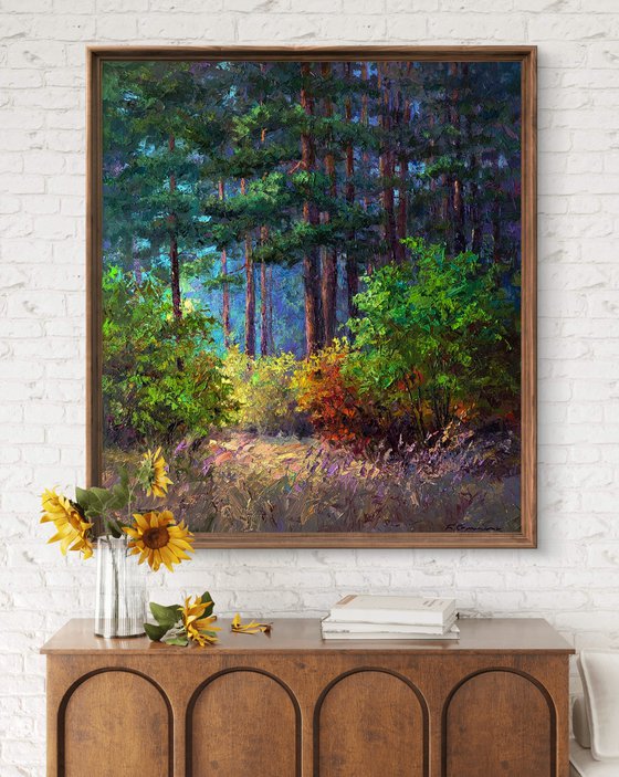 The Beginning of Autumn in the Forest