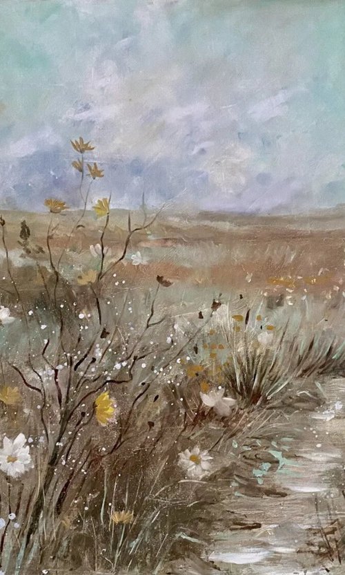 Quiet Meadow Path by Selene Caspian