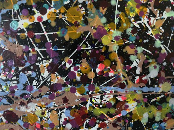 Broken Euphoria on a Black Background
