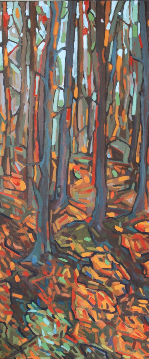 Autumn forest by Joanna Plenzler