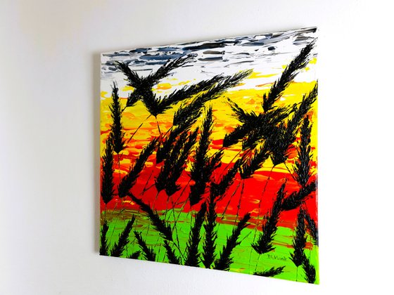 Sunset In The Grass 1